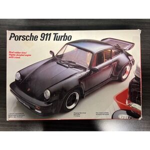 Vtg 1987 Testors Porsche 911 Turbo 1/24 Scale Model Unbuilt w/ Decals 1980s  NEW